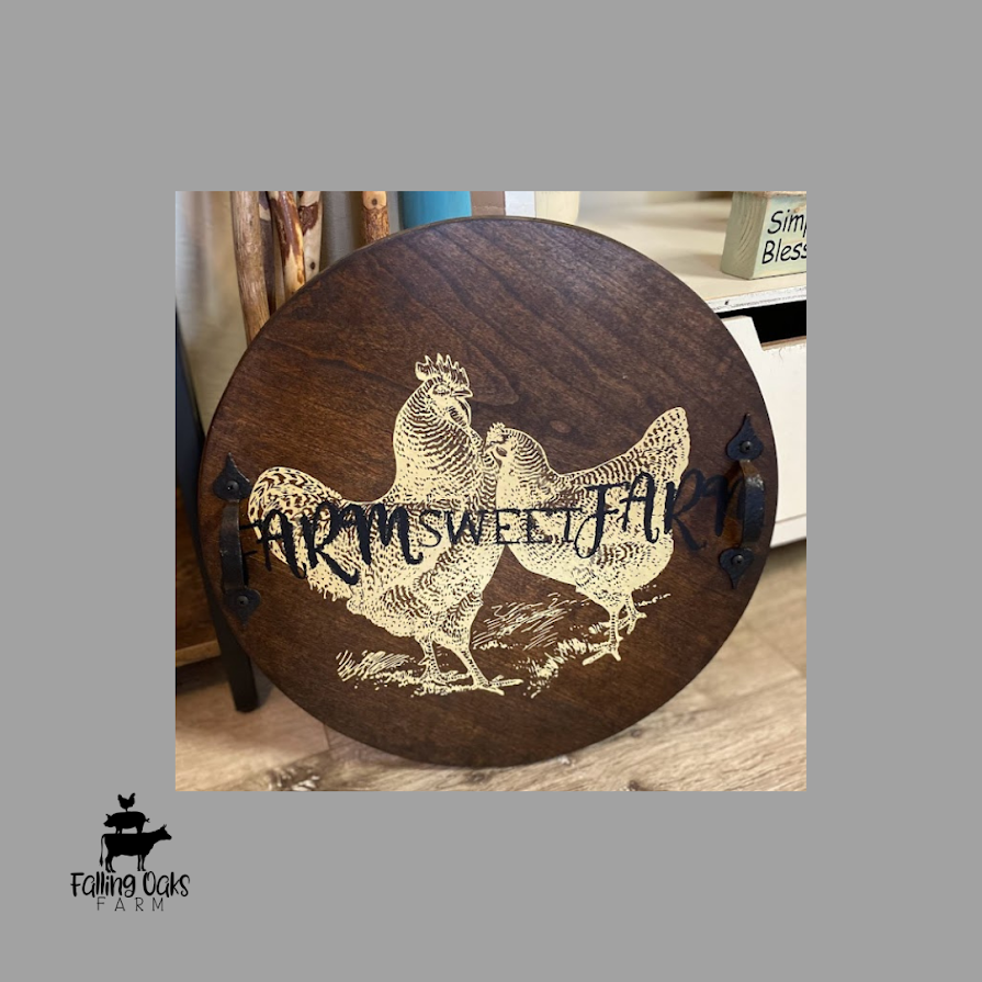 Rooster Serving Board