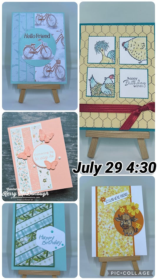 Card Making Class - July 29th 4:30pm