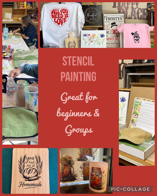 Stencil Painting Class